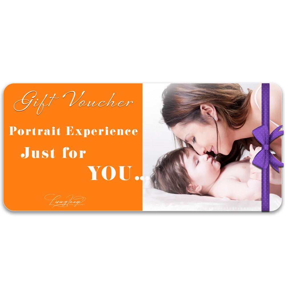 Mum and baby portrait gift voucher