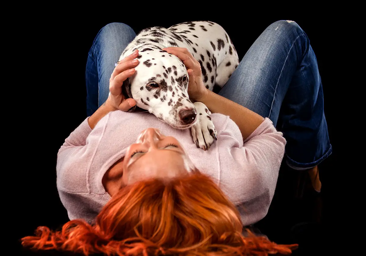 woman-dog-portrait